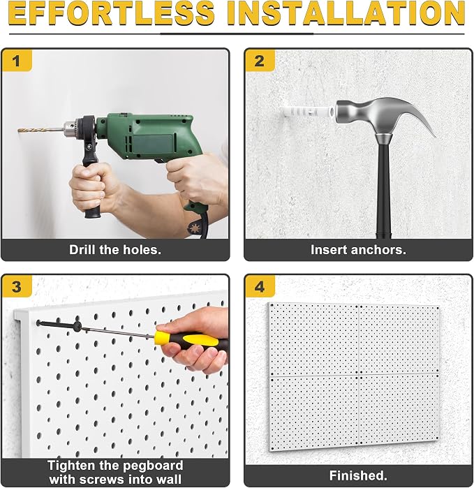 Ultrawall Metal Pegboard Panels, Pegboard Wall Organizer, Peg Boards - Image 7