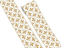 FLFK Wallpaper Border Gold and White Patterns Peel and Stick Wall Border Self by FLFK