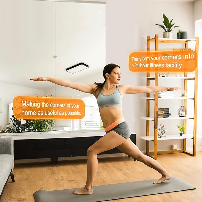 Delma Home Gym Mirror, Large Full Body Tempered Glass Frameless, Wall-Mounted - Image 4