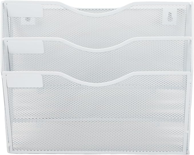 EASEPRES 3 Pocket Mesh Hanging Wall File Organizer, Wall Mounted Mail Paper - Image 5