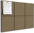 MaxGear Large Cork Board for Wall 36" x 24", Espresso Bulletin Board, 6 Pack by MaxGear