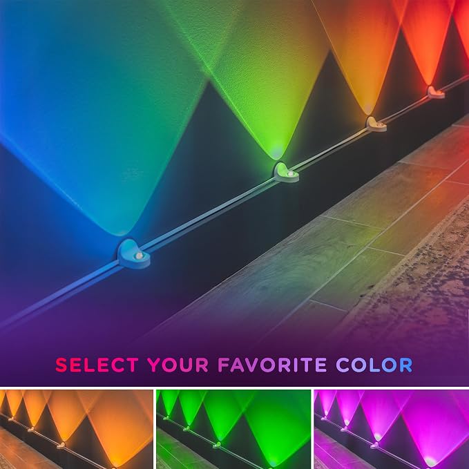 Enbrighten Spectrum Remote Controlled Indoor Accent Wall String Lights - Image 2