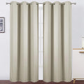 LEMOMO Light Beige Thermal Blackout Curtains/42 x 84 Inch/Set of 2 Panels Room by Lemomo