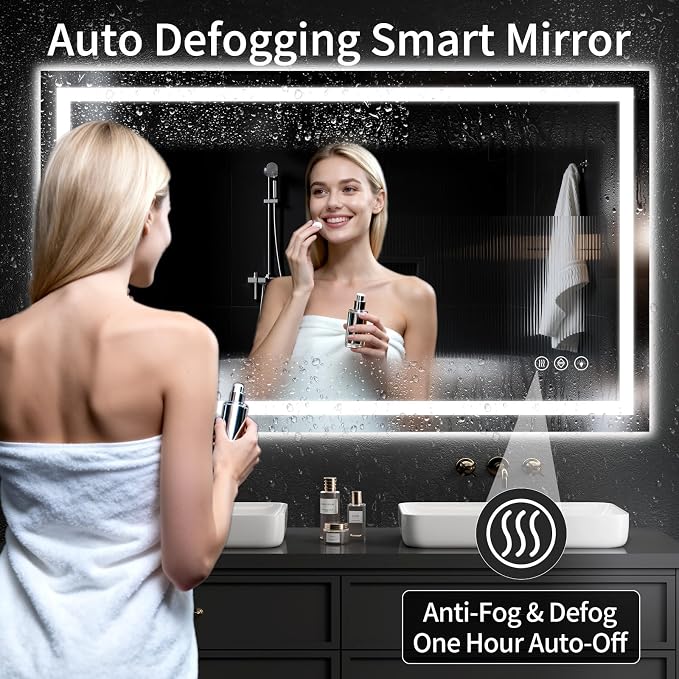 36"x55" LED Bathroom Mirror - Image 3