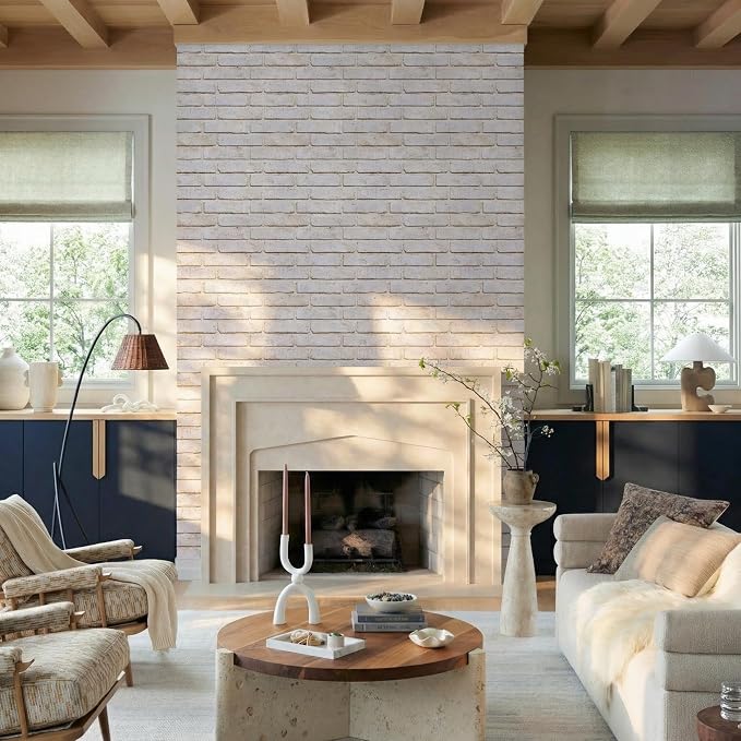 Commomy 3D Peel and Stick Brick, Ultralight Thin PVC Faux Brick Wall Panels - Image 6