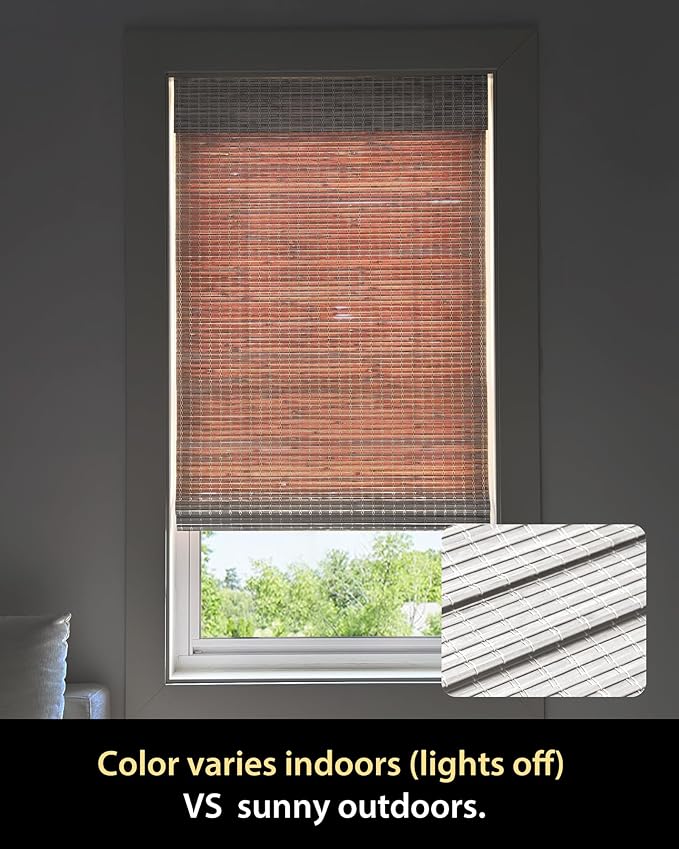 UNISHADES Cordless Bamboo Roman Shades - Image 7