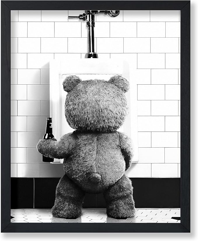 Poster Master Funny Teddy Bear Print by PosterMaster