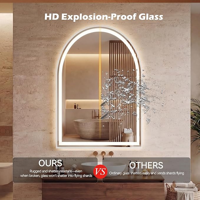 Sweetcrispy 24“×36” LED Bathroom Backlit Mirror - Image 2