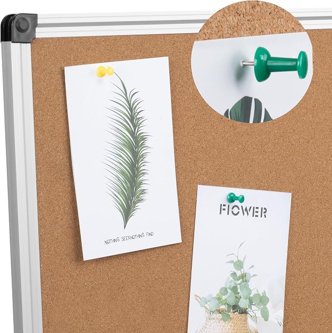 Cork Board Bulletin Board 36 x 48, Foldable Office Board - Image 3