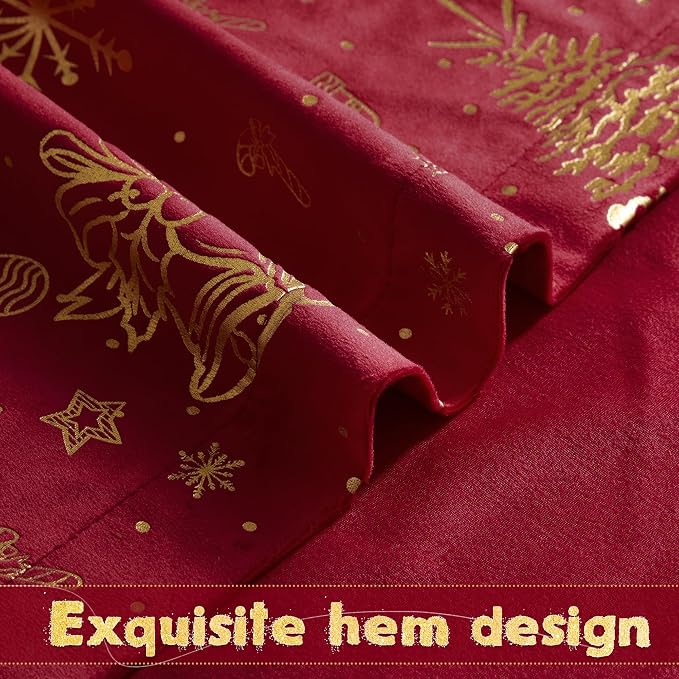 NICETOWN Red Velvet Curtains 96 inches Long - Image 7