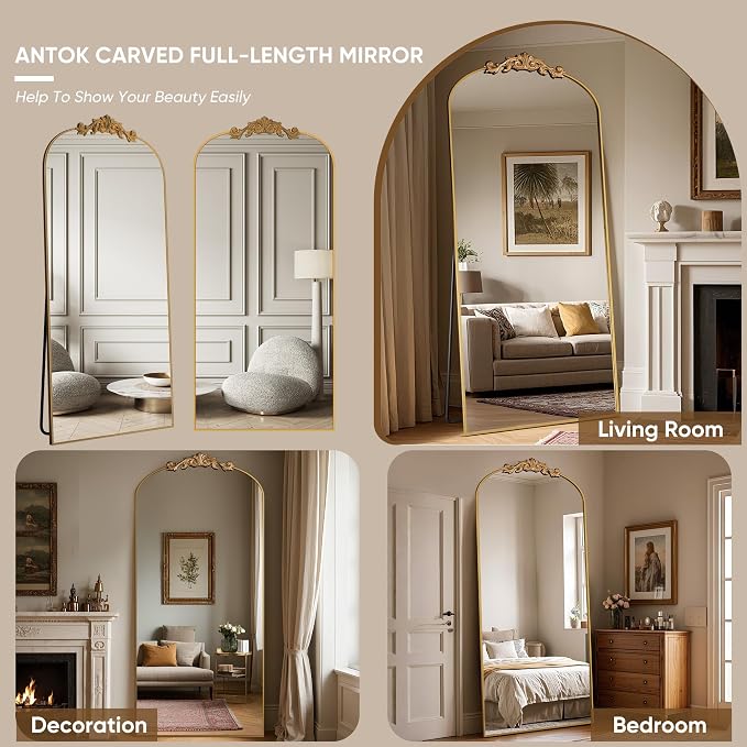 Antok Arched Full Length Mirror, Full Body Mirrors - Image 6