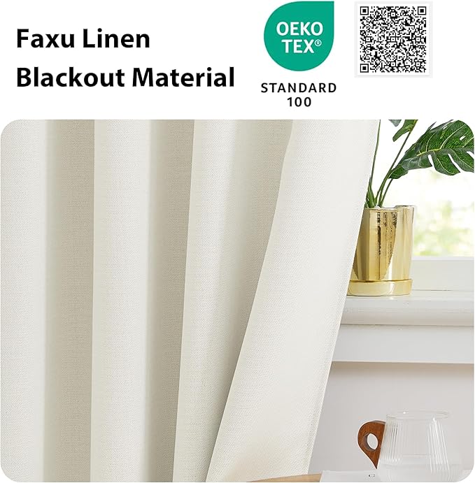 NICETOWN 30 Inch Length Curtain Valances, 2 Panels Blackout Thermal Insulating - Image 5