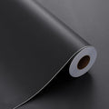 FUKU MON 24"x394" Dark Grey Wallpaper Matte Solid Gray Contact Paper by MeetyourallDIYneeds