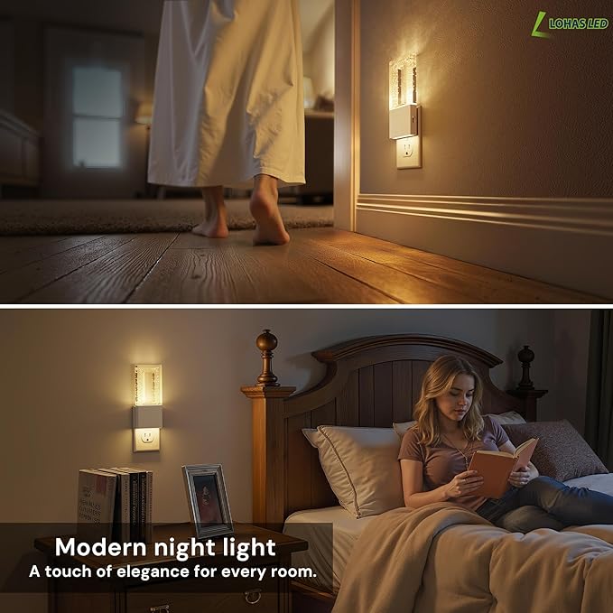 L LOHAS LED Night Light Plug in, 2 Pack Foldable Night Lights Plug into Wall - Image 7