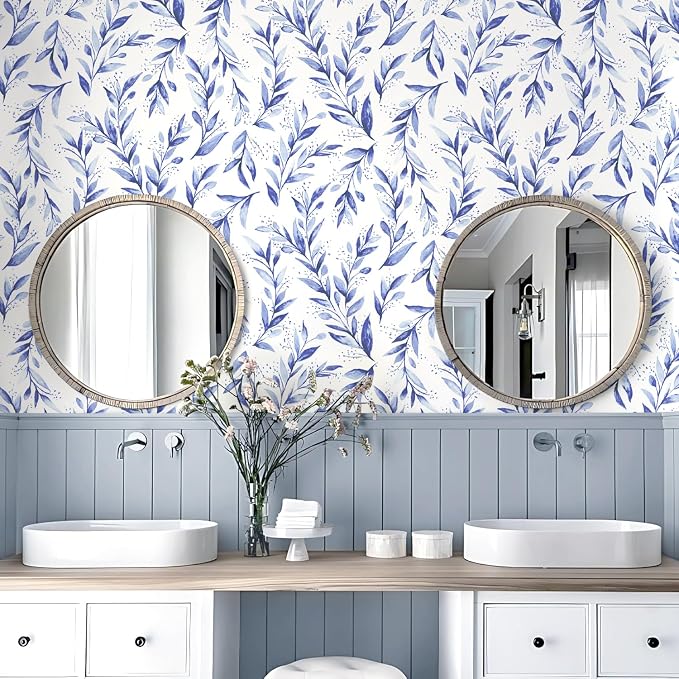 Livebor Leaf Peel and Stick Wallpaper Olive Leaf Contact Paper 17.7inch x - Image 3
