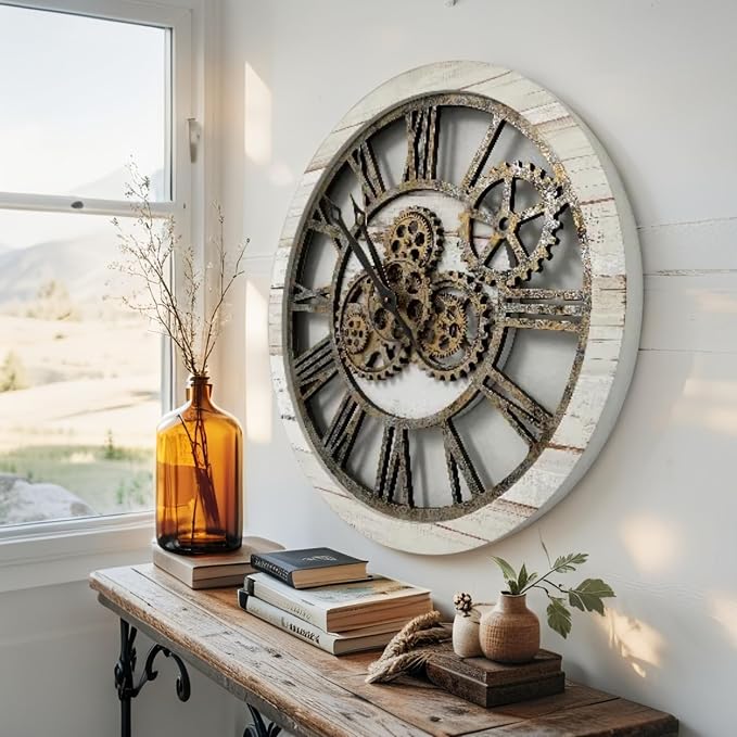 ImprovingLife The Gears Clock The Original Real Moving Gear Wall Clock Vintage - Image 4