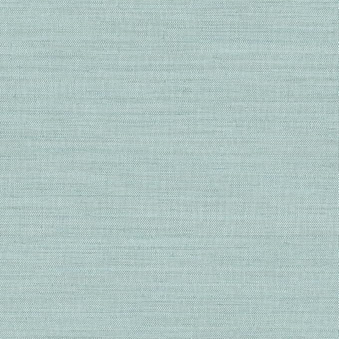 Tempaper Textured Seaglass Green Horizontal Faux Grasscloth Removable Peel and by TempaperCo