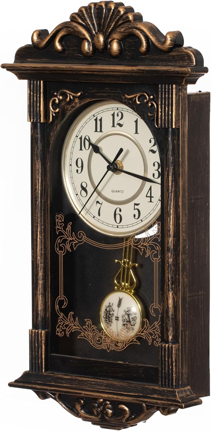 Clockswise Vintage Grandfather-Style Wall Clock - Image 8