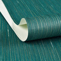 Haimin Grasscloth Wallpaper Textured 24in X 393in Fabric Contact Paper Teal by HaiminHomeDecorWallpaper