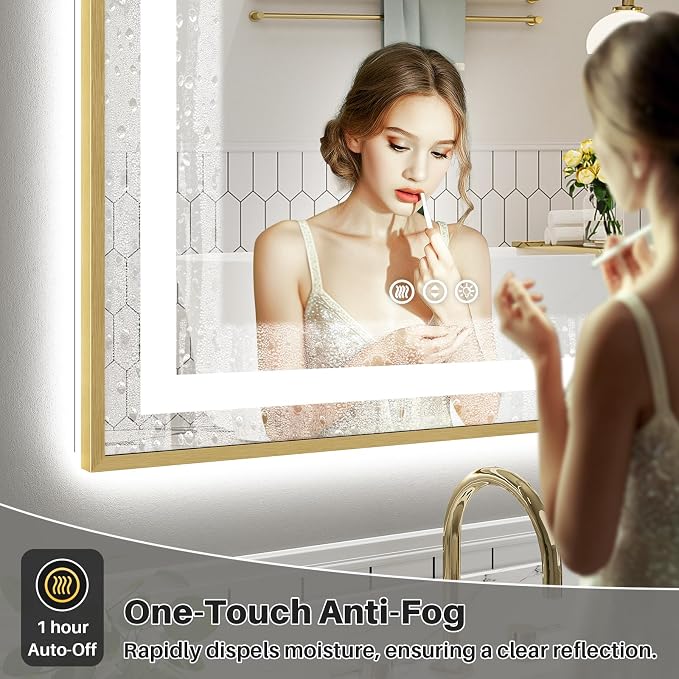48x36 Inch LED Bathroom Mirror - Image 4