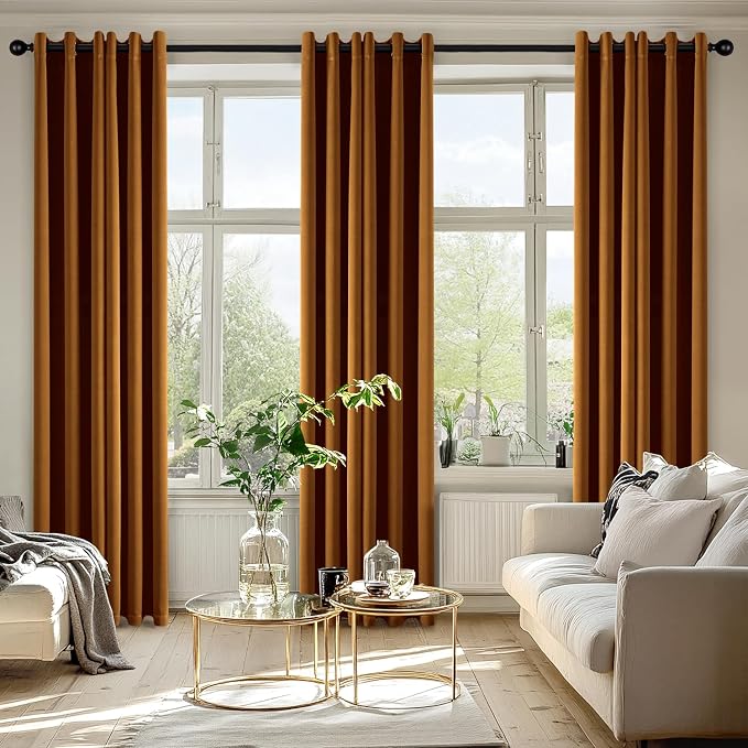 MIULEE Blackout Curtains for Bedroom Living Room 2 Panels, Thermal Insulated - Image 6