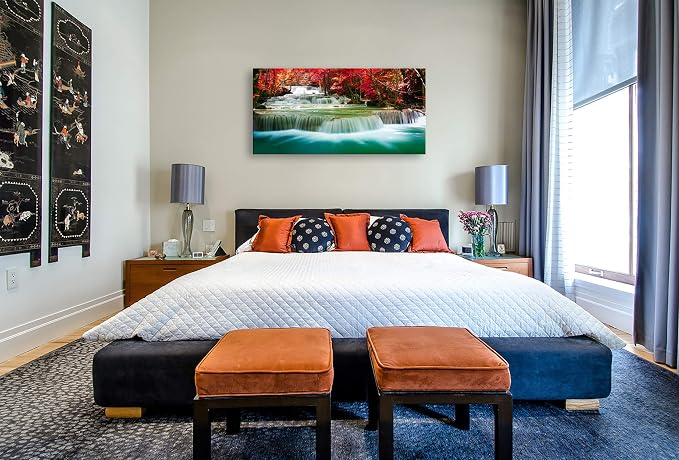 Cao Gen Decor Art-S05150 Wall Art 1 Pieces Waterfall Canvas Print Landscape - Image 3