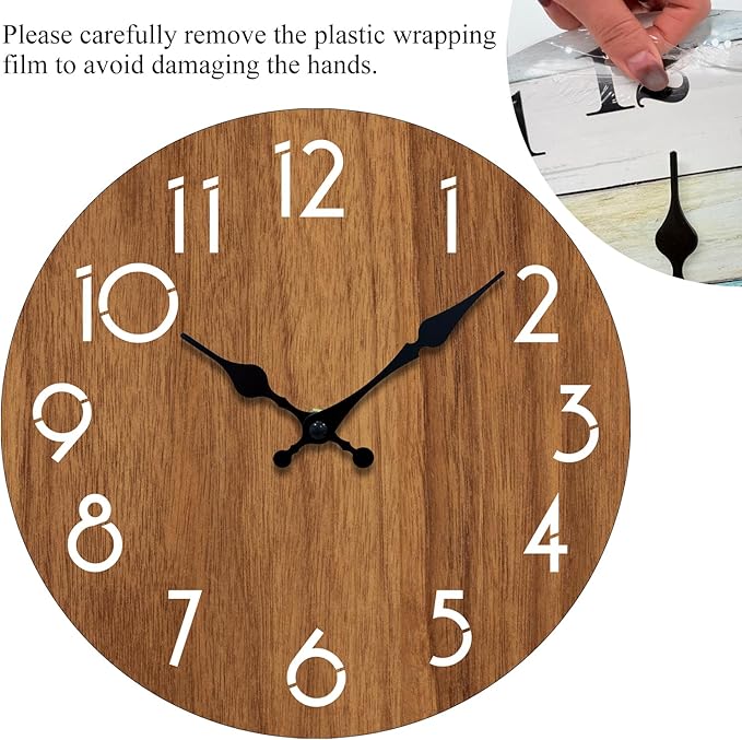 Wall Clock, Modern Wall Clocks Battery Operated, Silent Non Ticking Clock - Image 5