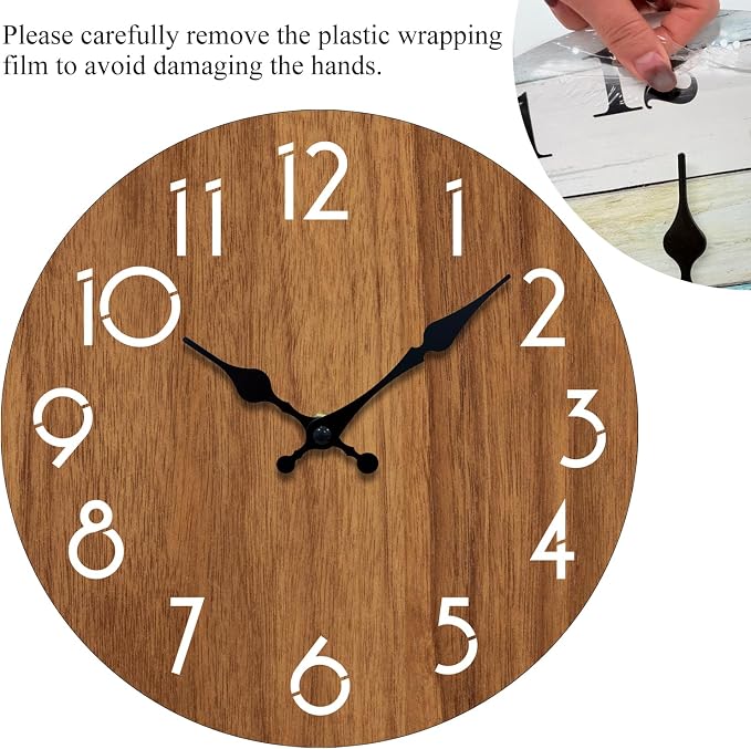 Wall Clock, Modern Wall Clocks Battery Operated, Silent Non Ticking Clock - Image 5