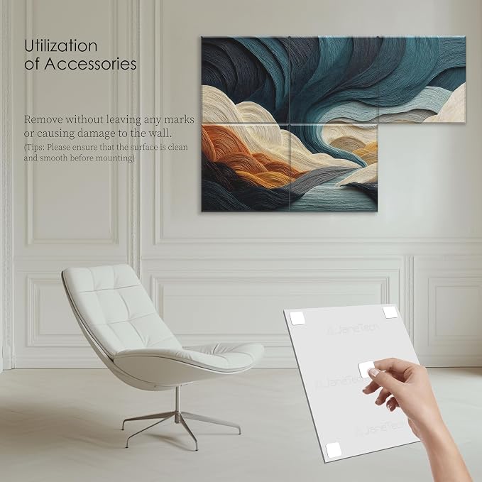6 Pack Sound Absorbing Panels 72x48 Inch Decorative Acoustic Panels Acoustic - Image 6