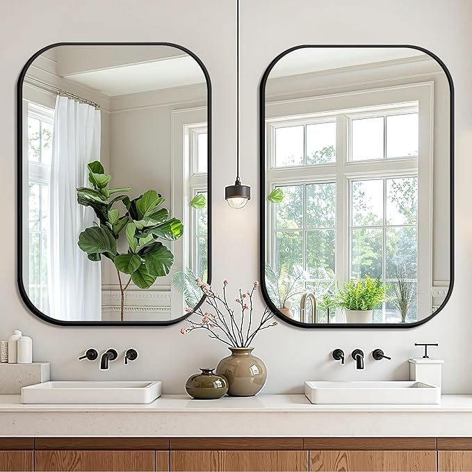 FICTOR Bathroom Vanity Mirror for Wall, 2 Pack 26" x 38" Rectangle Bathroom by FICTOR