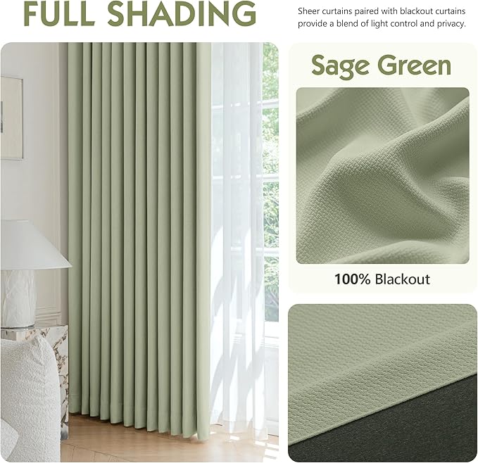 FMFUNCTEX 100% Blackout Curtains - Image 6