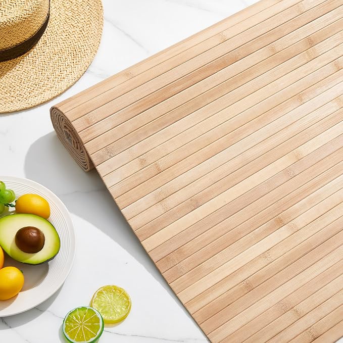 Juexica 2 Pcs Natural Bamboo Wall Panel 16 x 96 Inch Bamboo Covering Renewable - Image 7