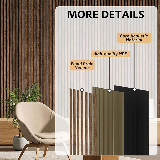 RITOLLO 4 Pack Wood Panels for Wall - Image 3