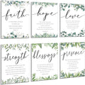 Sacubee 6 Pack Acoustic Christian Art Panels 12" x 16" Faith Hope Love by Sacubee