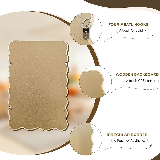 Wavy Mirror for Wall, for Bedroom, Living Room - Image 9