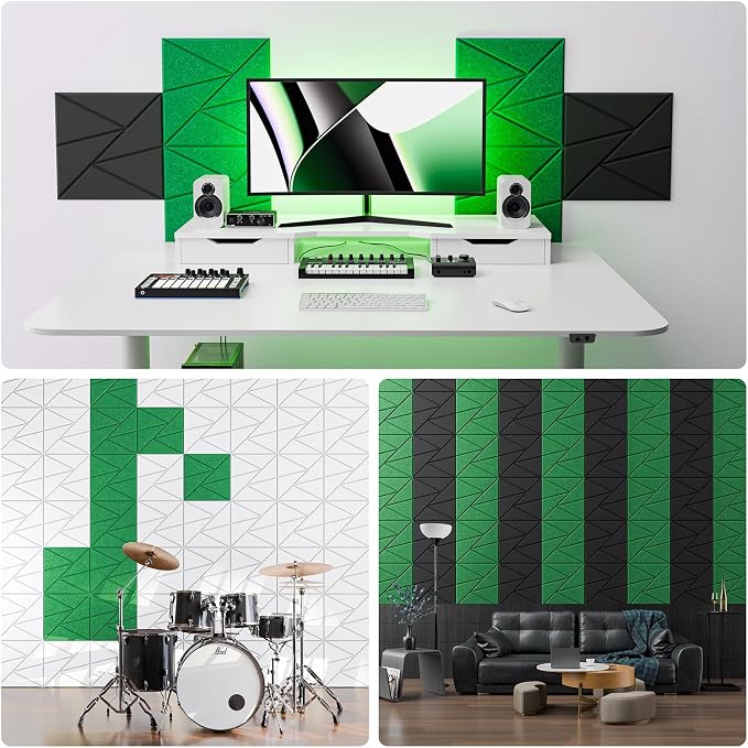 22 Pack Acoustic Panels with Self-Adhesive, Sound Panels High Density, - Image 4