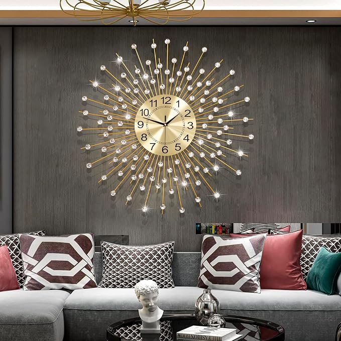 Extra Large Wall Clocks for Living Room Big Modern Wall Clock Silent Battery - Image 6