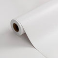 FUKU MON 23.6" X 393" White Wallpaper Peel and Stick Contact Paper Solid by MeetyourallDIYneeds