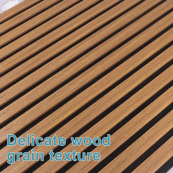 Wood Slat Acoustic Wall Panels-3D Fluted Sound Absorbing Panel - Image 5