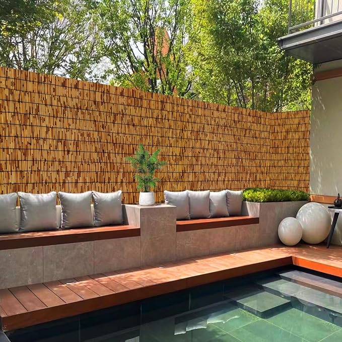 Reed Fencing Rolls, Patio Privacy Screen, Decorative Bamboo Fence Rolls - Image 6