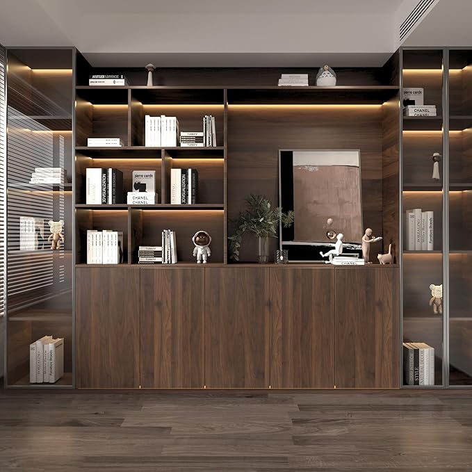 BOMENG Brown Walnut Wood Contact Paper 31.5x157.5in Rustic Distressed Faux Wood - Image 7