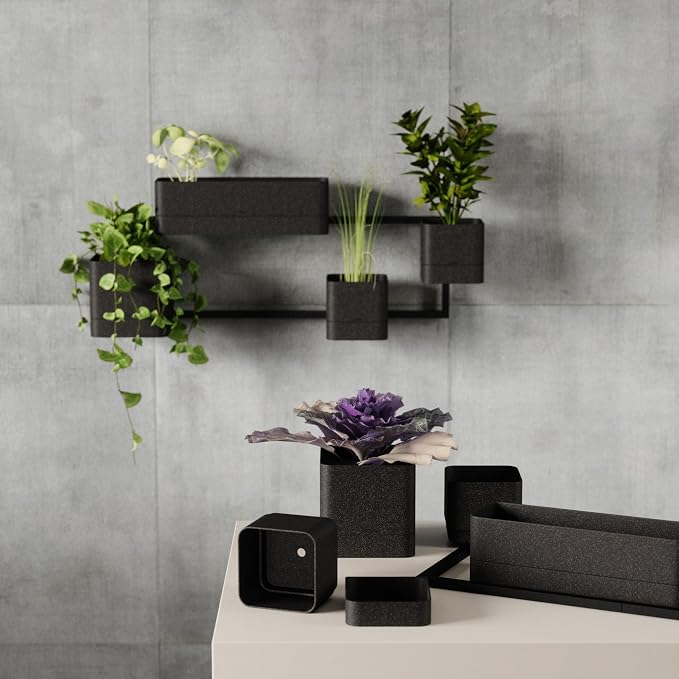 Umbra Cubiko Wall Planter with 4 Lightweight and Durable Pots - Image 16