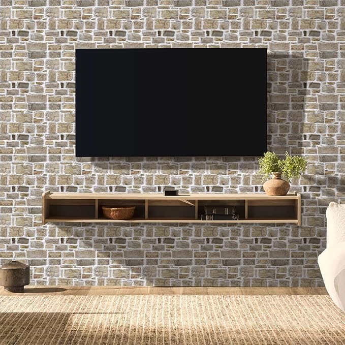 Commomy 10 Pcs 3D Stone Wall Panels Peel and Stick - Image 8