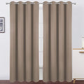 LEMOMO Blackout Curtains 66 x 95 inch/Cappuccino Curtains Set of 2 by Lemomo