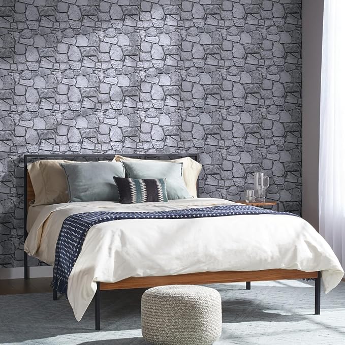 Commomy 3D Faux Stone Peel and Stick Wall Tiles - Image 3