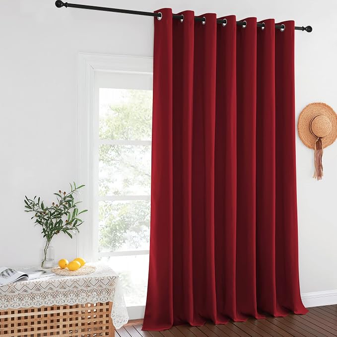 NICETOWN Burgundy Red Blackout Curtains - Image 8