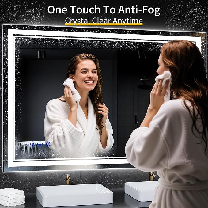 48"x36" LED Bathroom Mirror - Image 4