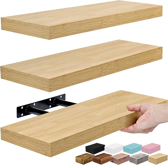 Sorbus Floating Shelves for Wall – 16 Inch Floating Shelf for Kitchen, Living by Sorbus