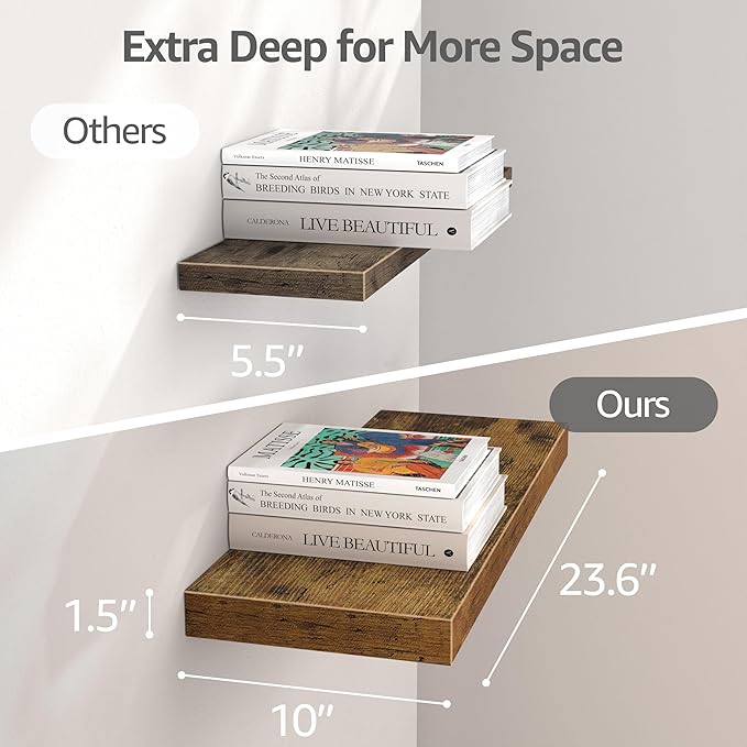 QEEIG 10" Deep Floating Shelves - Image 3