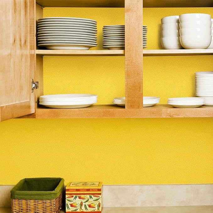 Abyssaly Yellow Wallpaper Peel and Stick Removable Wall Paper - Image 5